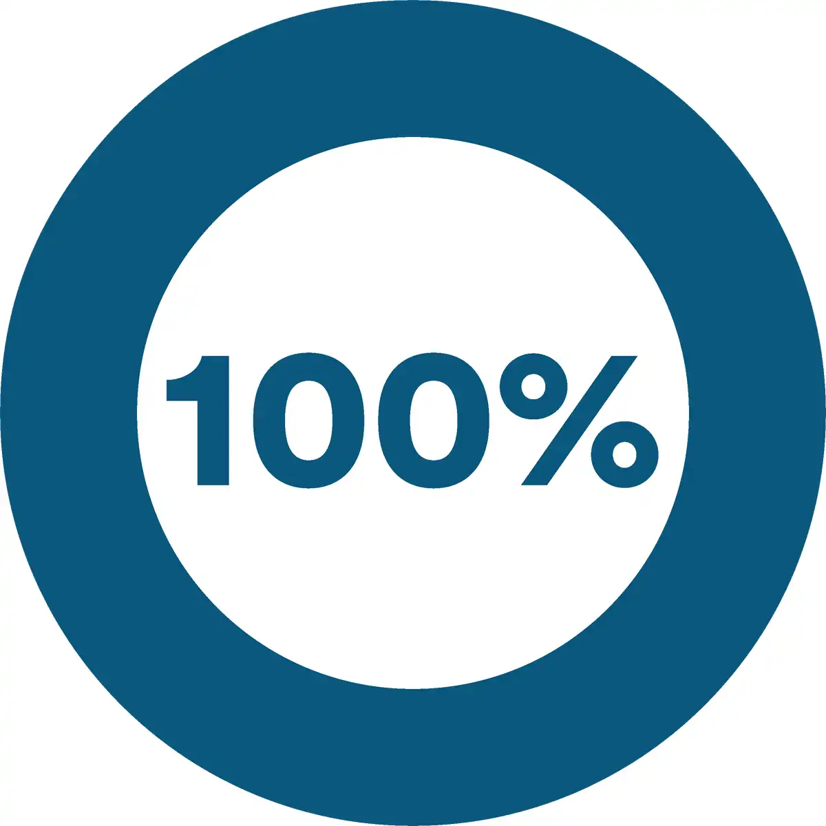 Pie chart at 90% filled